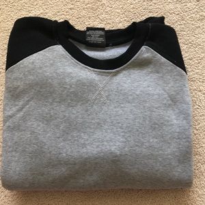 Gray Sweatshirt with Black Accents